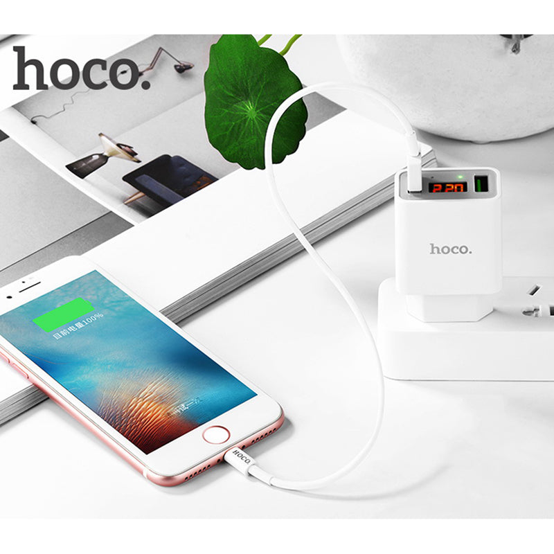 Мережеве зарядне пристрій Hoco C25A (2USB 2.2A) Black