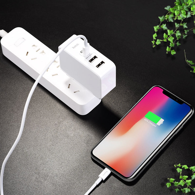Мережеве зарядне пристрій Hoco C32A Xpress PD (3USB 2.4A) White