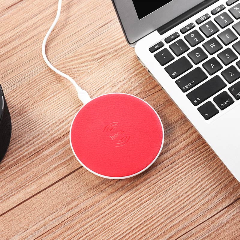 Бездротовий зарядний пристрій Hoco CW14 wireless charger 1A Червоний