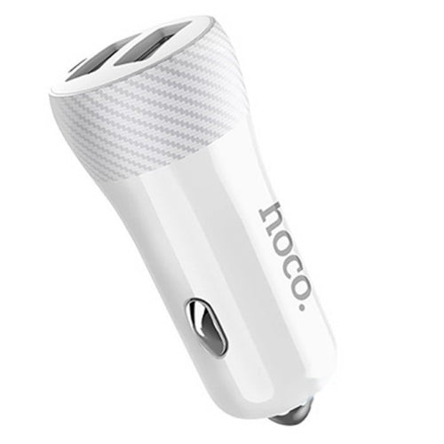 Автомобільне зарядне пристрій Hoco Z21 (2USB 3.4A) Білий