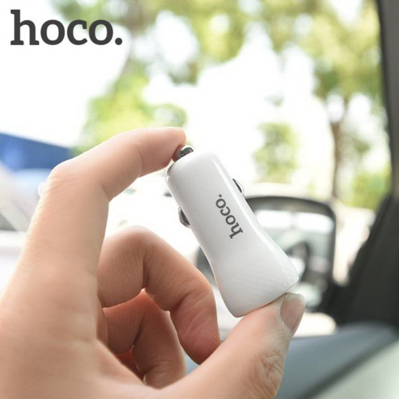 Автомобільне зарядне пристрій Hoco Z21 (2USB 3.4A) Білий