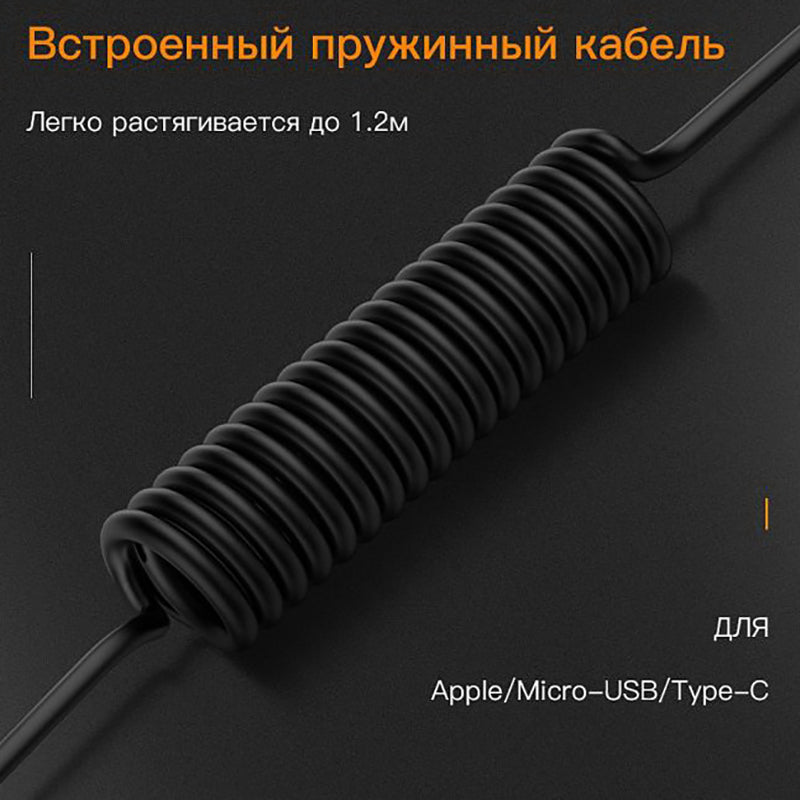 Автомобільний зарядний пристрій Hoco Z21A + Micro USB Cable (1USB 2.4A) Чорний