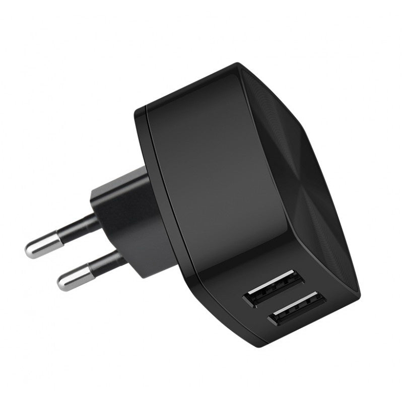 Мережеве зарядне пристрій Hoco C26A Mighty 2USB Black