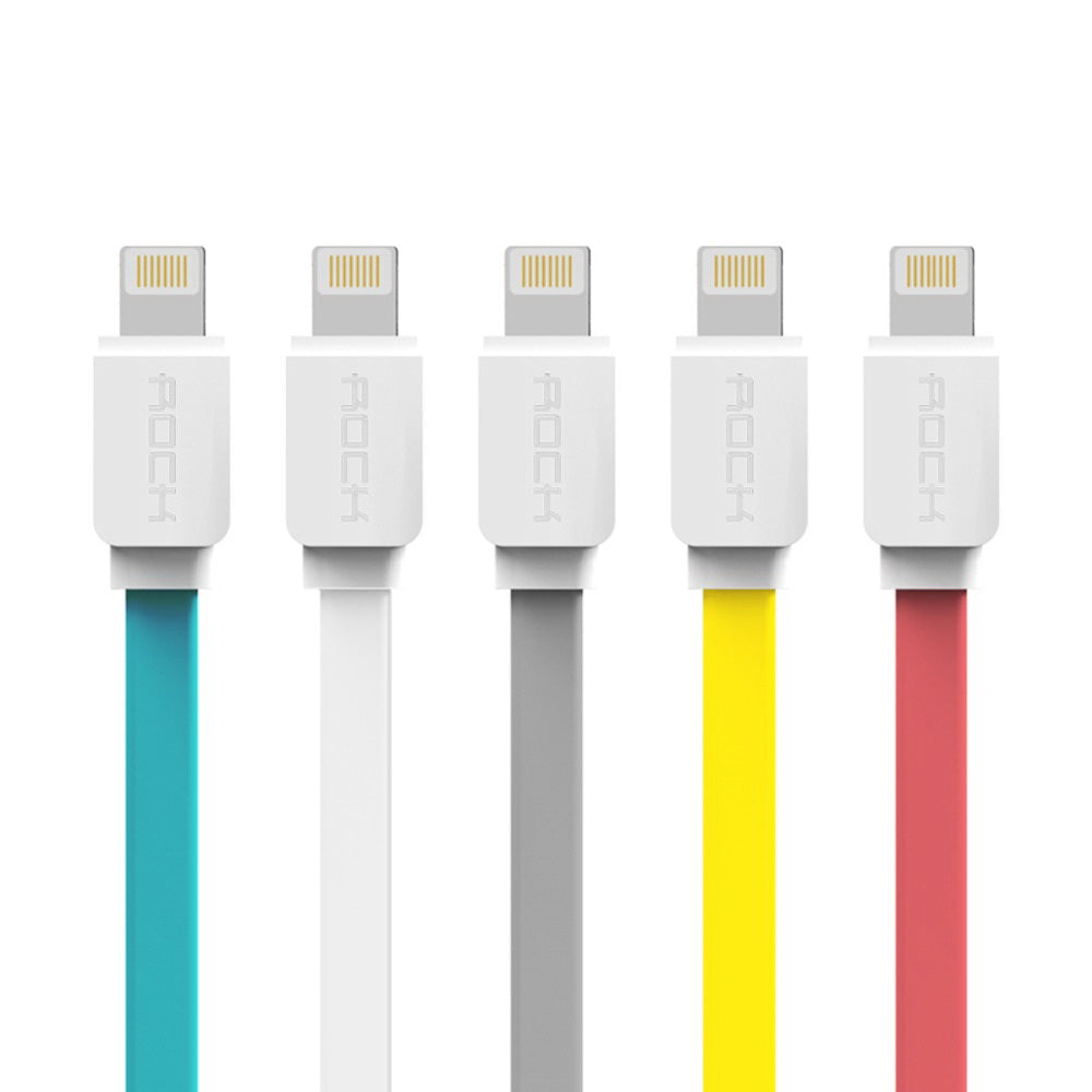 Кабель Rock Lightning Flat Data Cable 1м Red