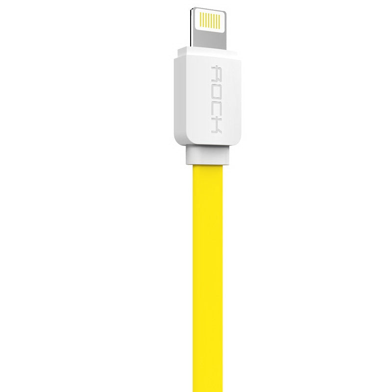 Кабель Rock Lightning Flat Data Cable 1м Yellow