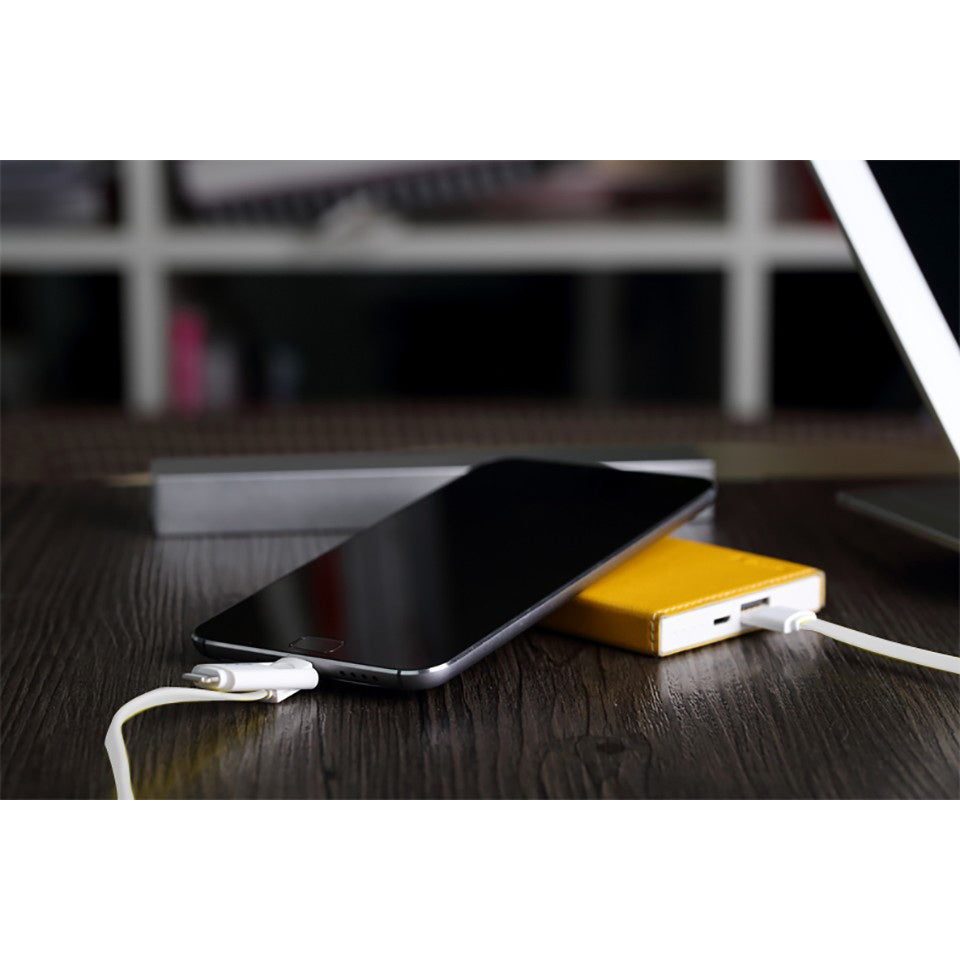 Кабель 2-in-1 Rock Micro USB+Lightning Flat 1M 2.1A Білий