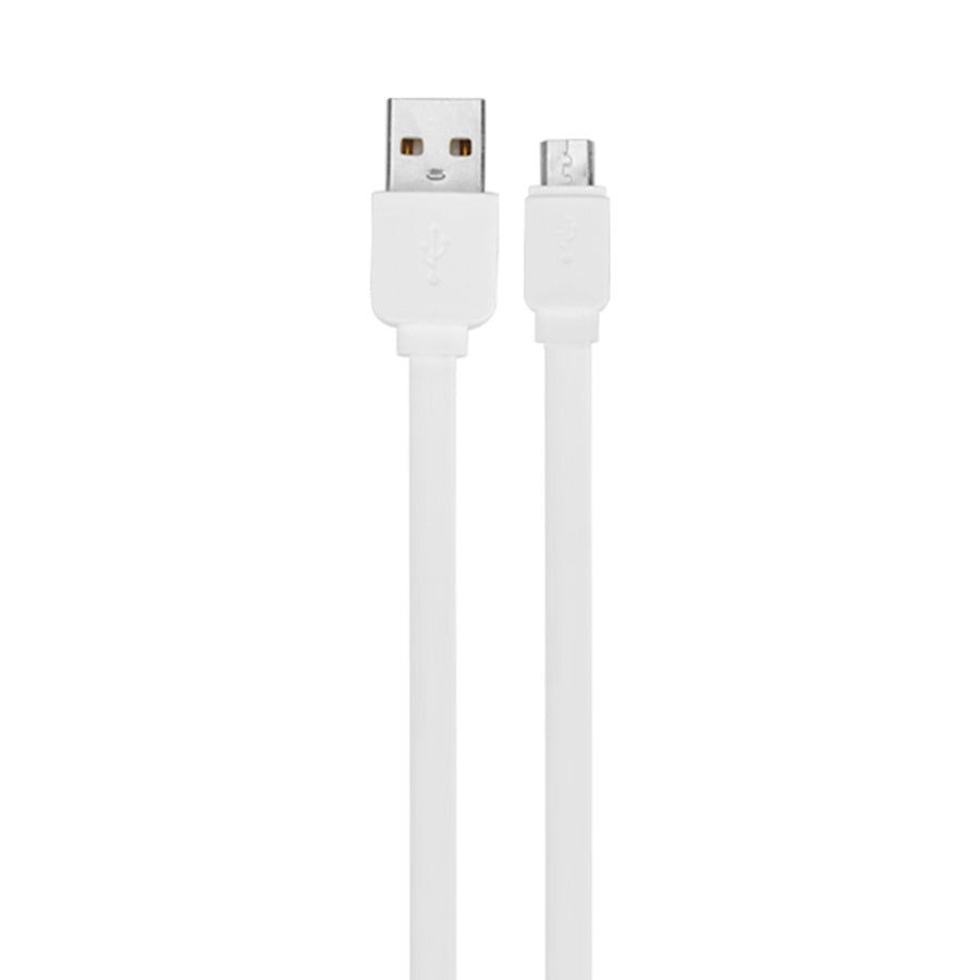 Кабель Rock Micro USB Flat 1M 2.1A Білий