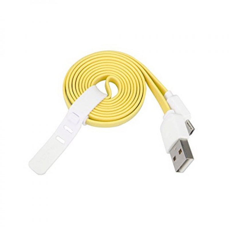 Кабель Rock Micro USB Flat 1M 2.1A Жовтий
