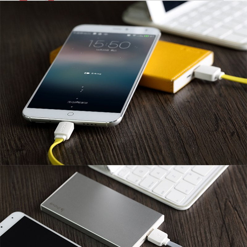 Кабель Rock Micro USB Flat 1M 2.1A Сірий