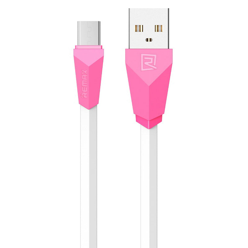 Кабель Remax Alien Lightning flat Pink