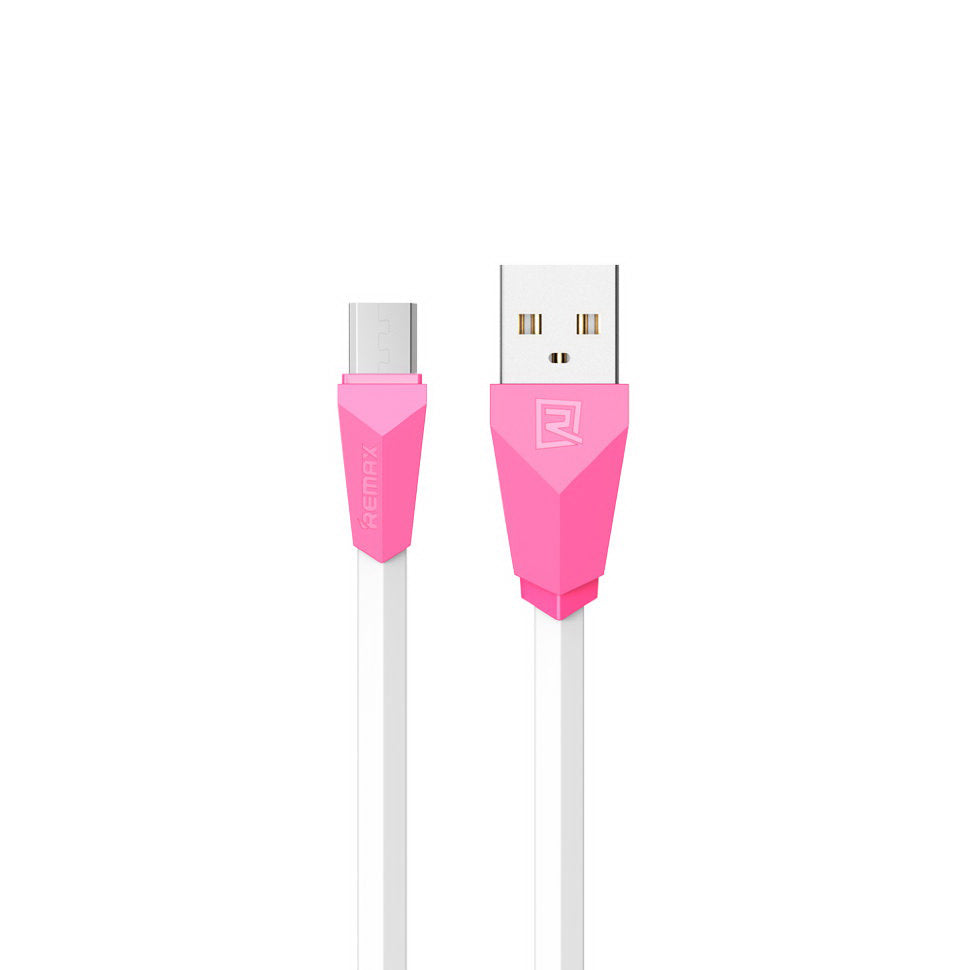 Кабель синхронізації Remax Aliens RC-30m MicroUSB 1 м Рожевий