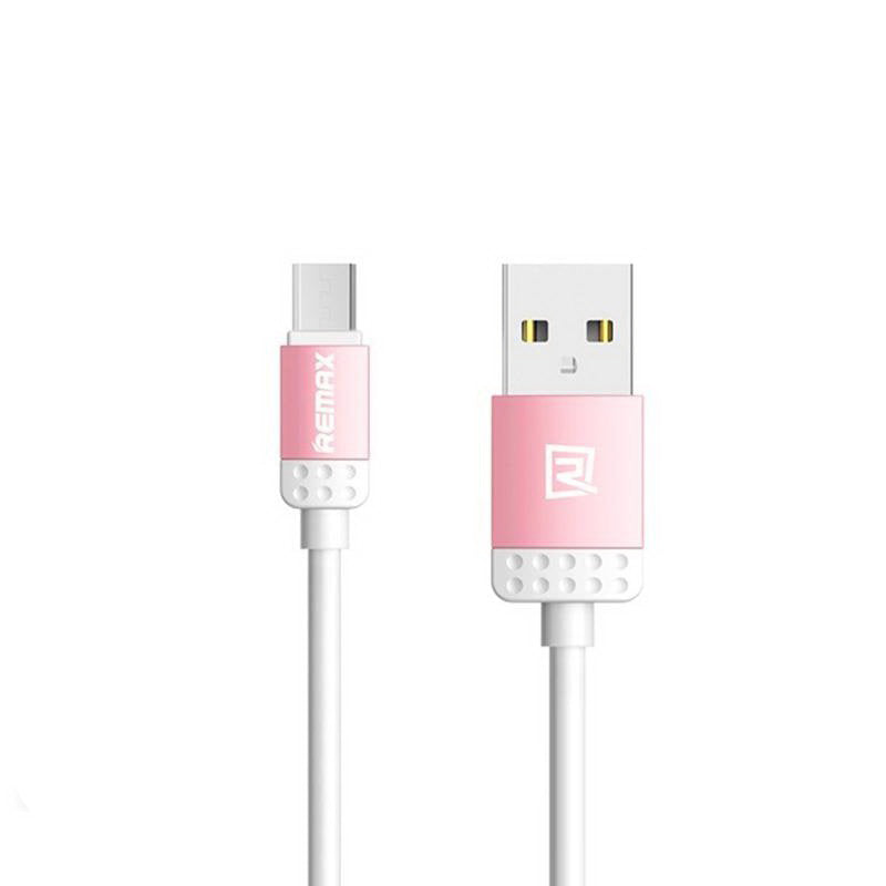 Кабель синхронізації Remax Lovely RC-010m MicroUSB 1 м Pink