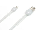 Кабель Remax RC-040m Shell microUSB-USB 1m Білий