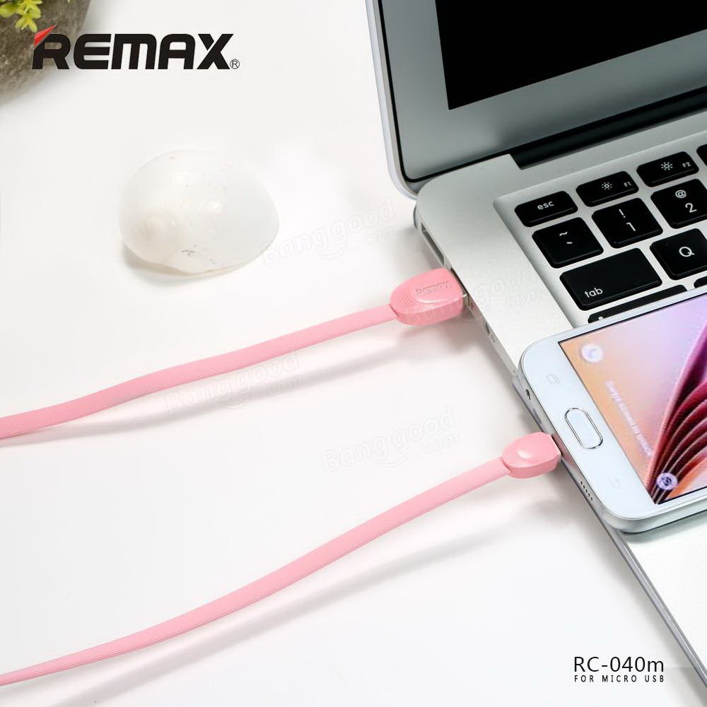 Кабель Remax RC-040m Shell microUSB-USB 1m Pink