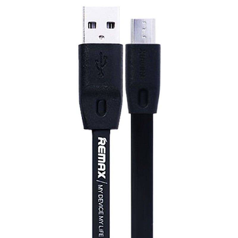 Кабель Remax RC-001m Full Speed MicroUSB Flat 1M Black