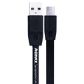 Кабель Remax RC-001m Full Speed MicroUSB Flat 1M Black