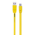 Кабель Remax RC-001m Full Speed MicroUSB Flat 1M Yellow