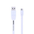 Кабель Remax RC-001m Full Speed Micro-USB Flat 1M White