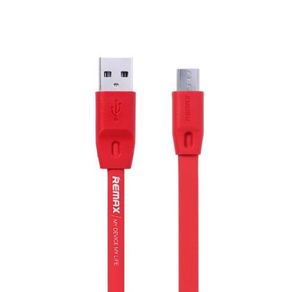 Кабель Remax RC-001m Full Speed MicroUSB Flat 1M Red