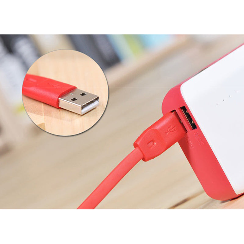 Кабель Remax RC-001m Full Speed MicroUSB Flat 1M Red