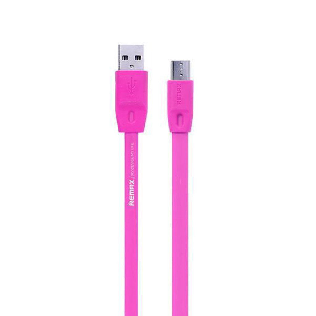 Кабель Remax Full Speed Micro USB Flat 1.5M Рожевий