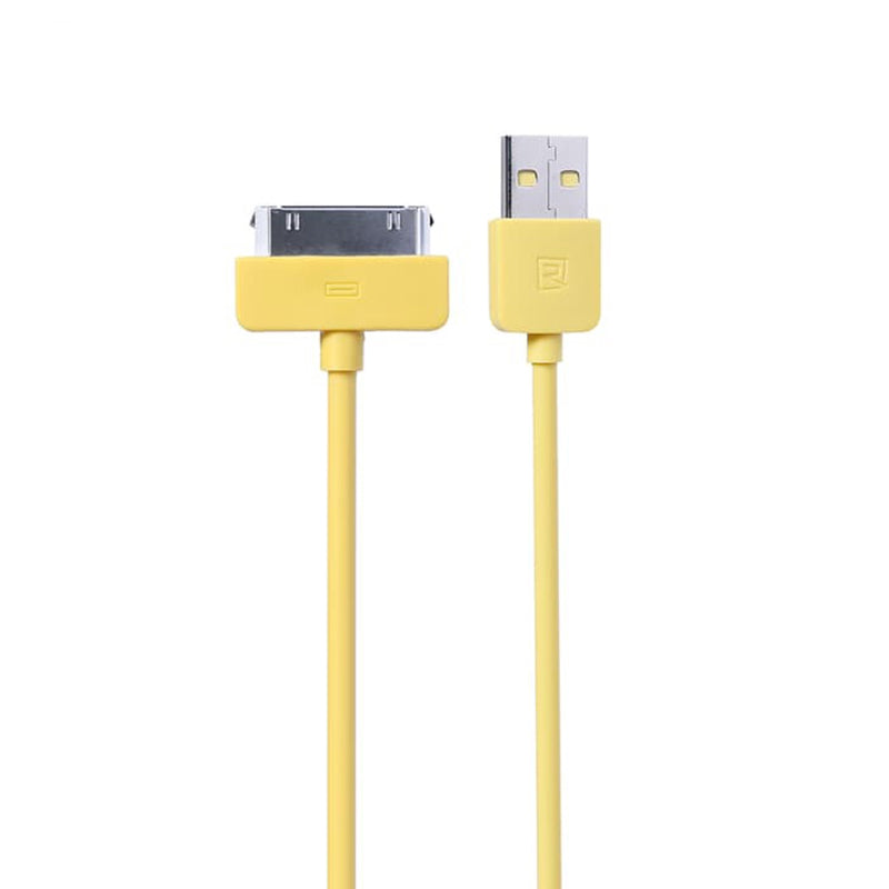Кабель Remax Light round для iPhone 4 1M Жовтий