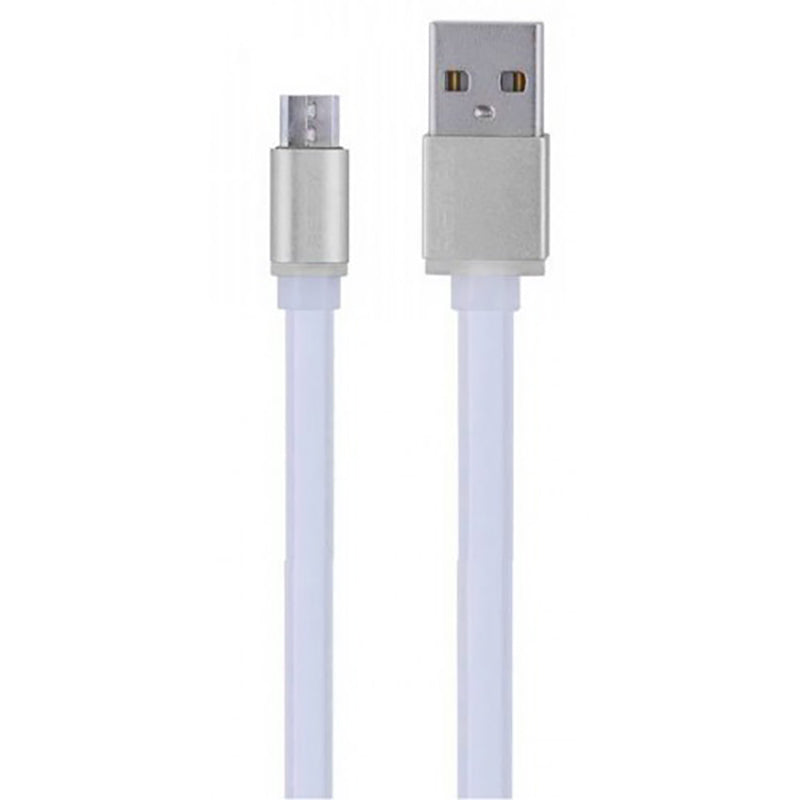 Кабель Remax Colourful Micro-USB flat 005m 1M Білий