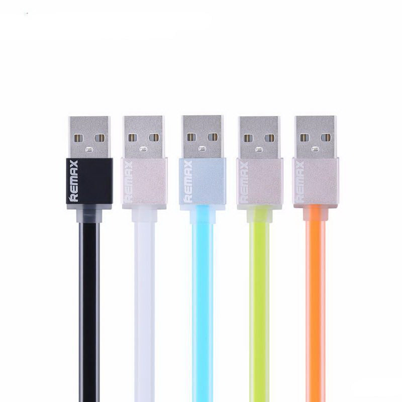 Кабель Remax Colourful Micro-USB flat 005m 1M Помаранчевий