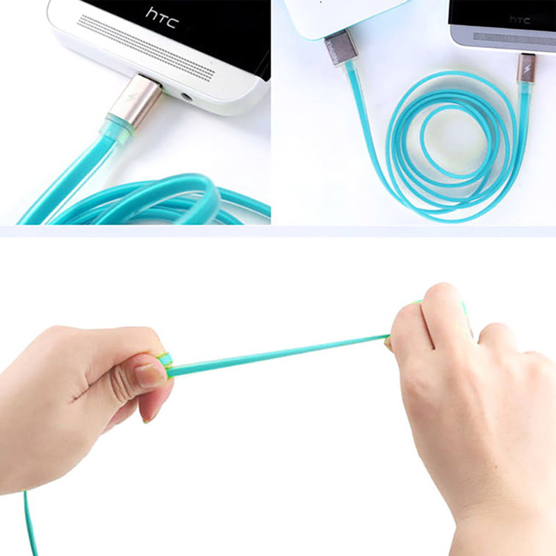 Кабель Remax Colourful Lightning flat 005i Blue