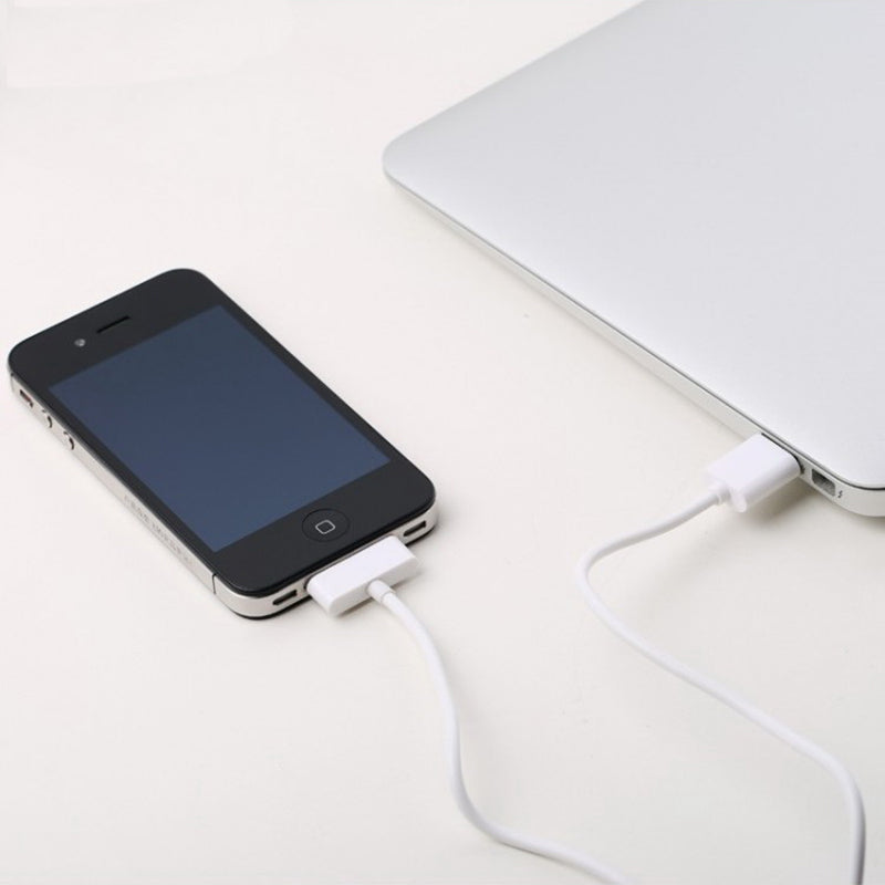 Кабель Remax Fast Charging round для iPhone 4 Білий