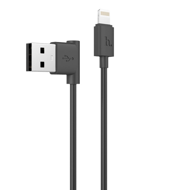 Кабель Hoco L Shape Lightning Round 1.2M UPL11 Чорний