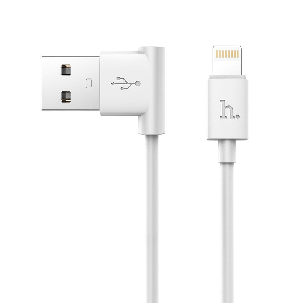 Кабель Hoco L Shape Lightning Round 1.2M UPL11 Білий