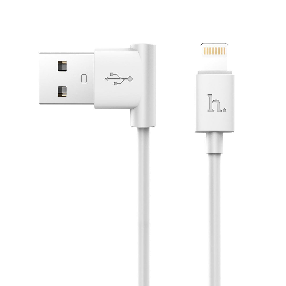 Кабель Hoco L Shape Lightning Round 1.2M UPL11 Білий