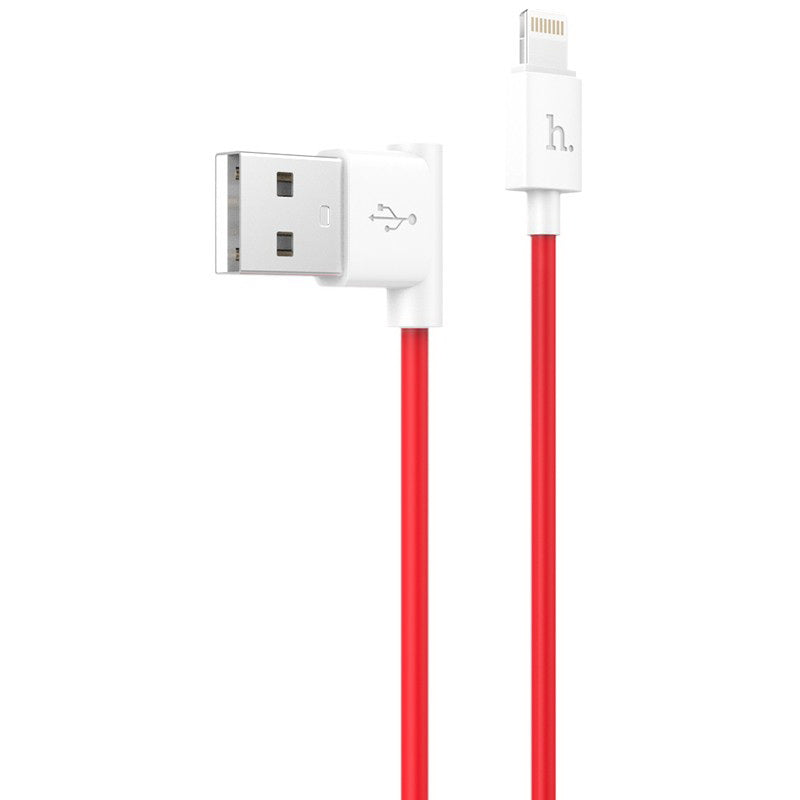 Кабель Hoco L Shape Lightning Round 1.2M UPL11 Червоний