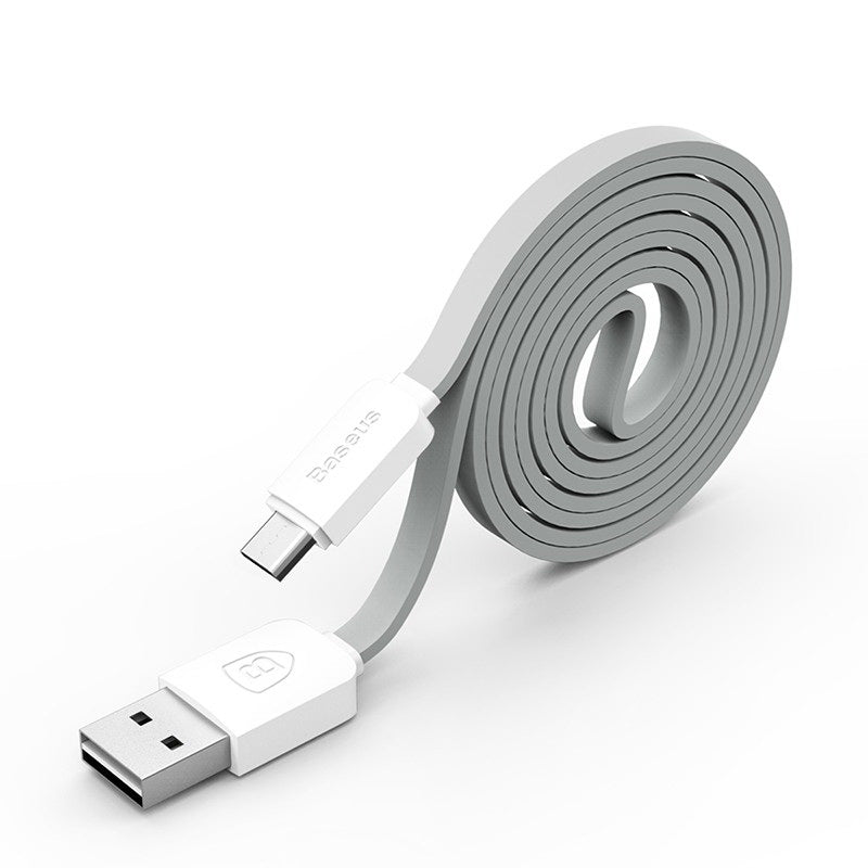 Кабель Baseus String Lightning 1M Сірий+Білий