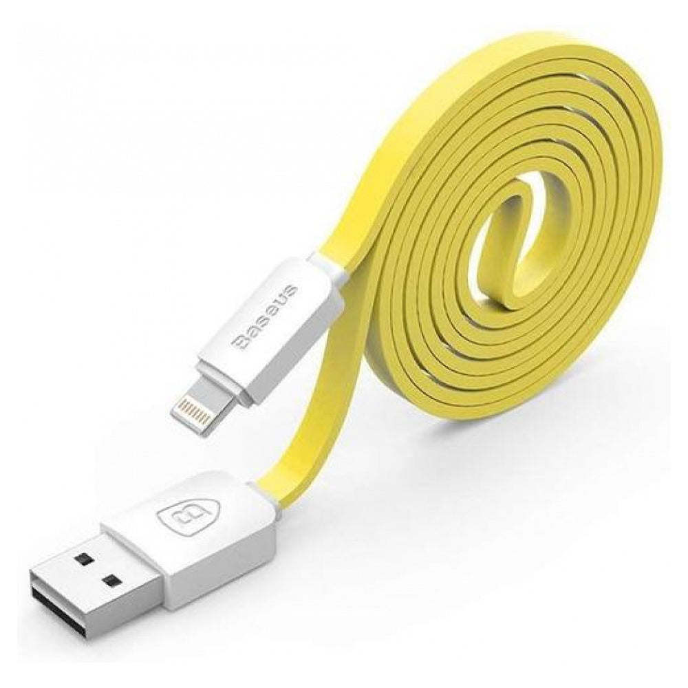 Кабель Baseus String Lightning 1M Жовтий+Білий