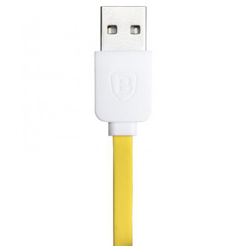 Кабель Baseus String Lightning 1M Жовтий+Білий
