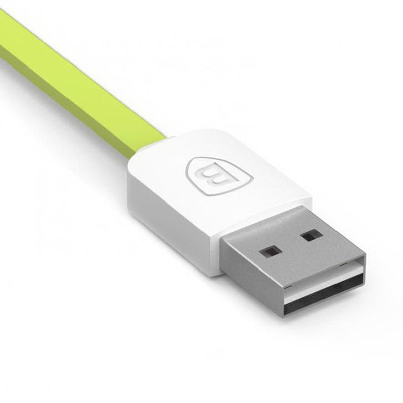 Кабель Baseus String Lightning 1M Зелений+Білий