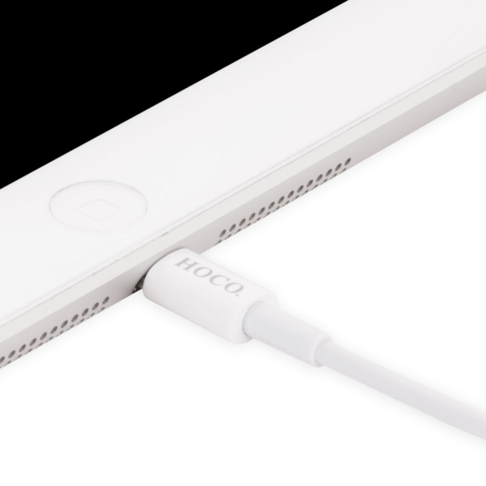 Кабель USB Lightning Hoco UPL02 1.2m Білий