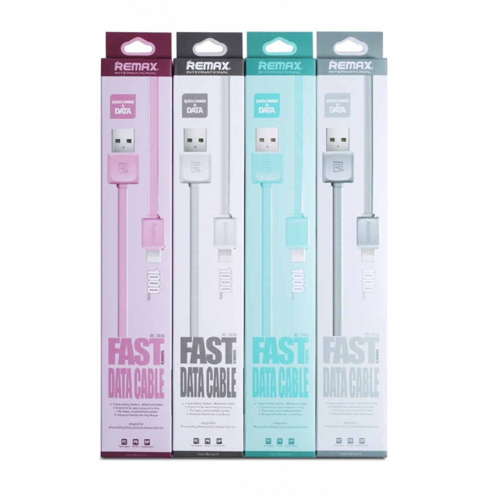 Кабель Remax RC-008m Fast Data Micro-USB 1M Сірий
