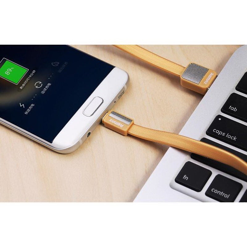 Кабель синхронізації Remax Platinum RC-044m MicroUSB 1 м Gold