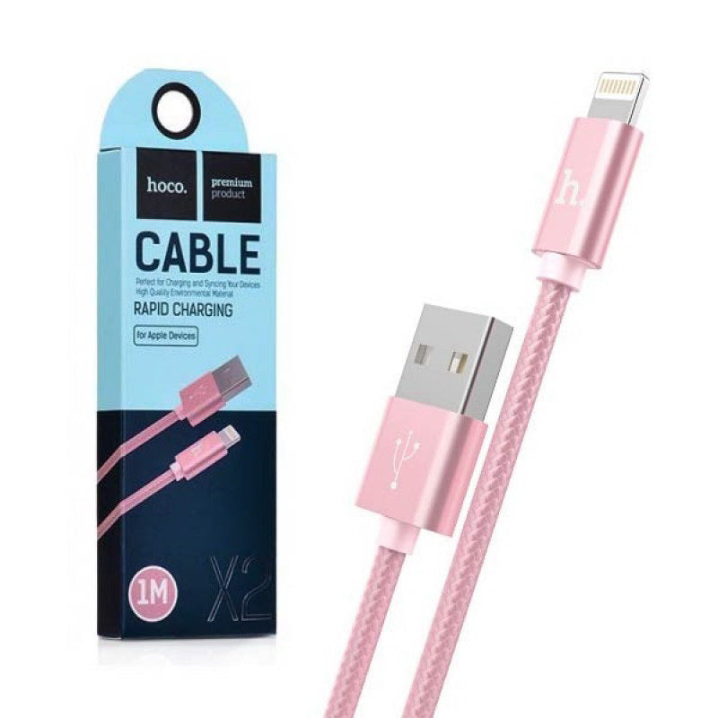 Кабель USB Hoco X2 Lightning Rose gold