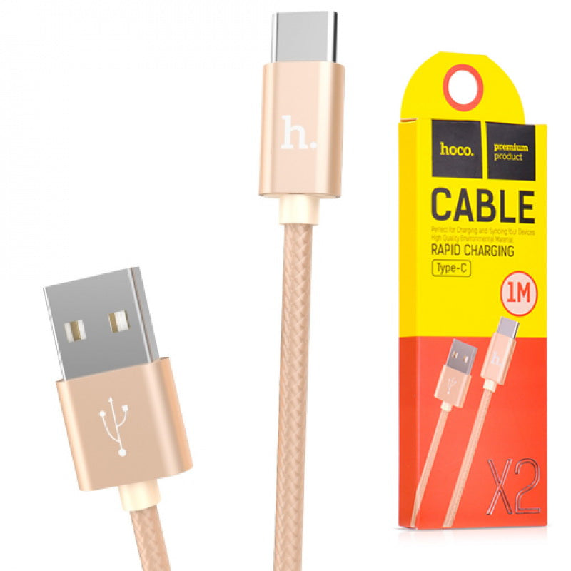 Кабель USB Hoco X2 Micro 1M Золотий