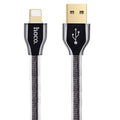 Дата-кабель Hoco X7 Golden Jelly Knitted Lightning для Apple iPhone (120см) Black