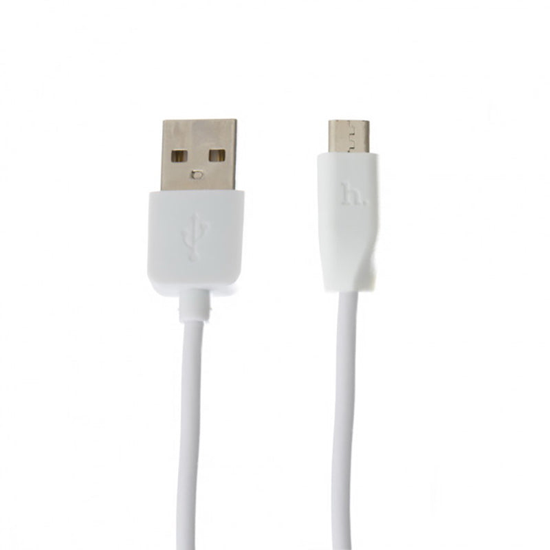 Кабель Hoco X1 Rapid 2 PCS microUSB-USB 1m Білий