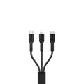 Кабель 3-in-1 Hoco U31 Benay One Pull Three Lightning+Micro+Type-C Чорний