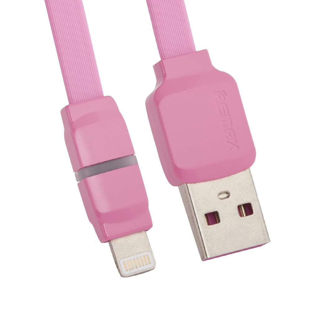 Кабель Remax RC-029i Breathe Lightning-USB 1m Рожевий