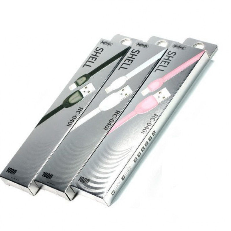 Кабель Remax Shell Series Lightning RC-040i Pink