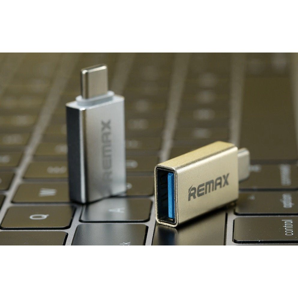 Перехідник Remax USB(F) to Type-C (M) RA-OTG1 Gold