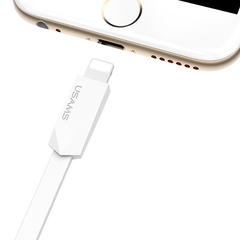 Кабель USB Usams Rhombic US-SJ083 Lightning (1M) White